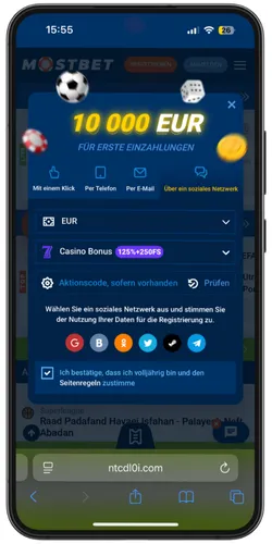 Social-Media-Login-Optionen für schnelle Registrierung