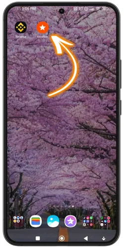 App-Symbol auf dem Smartphone-Display