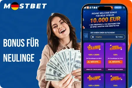 Mostbet Willkommensbonus für neue Spieler
