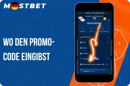 Mostbet Wo du den Promo-Code eingibst