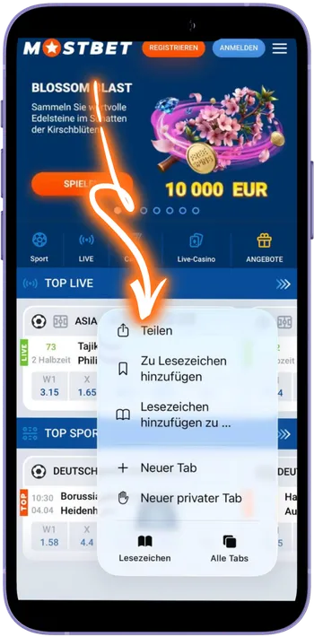 Mostbet Teilen